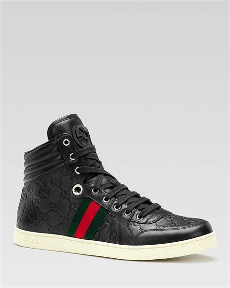 gucci sneakers nere arcobaleno|gucci high top sneakers women.